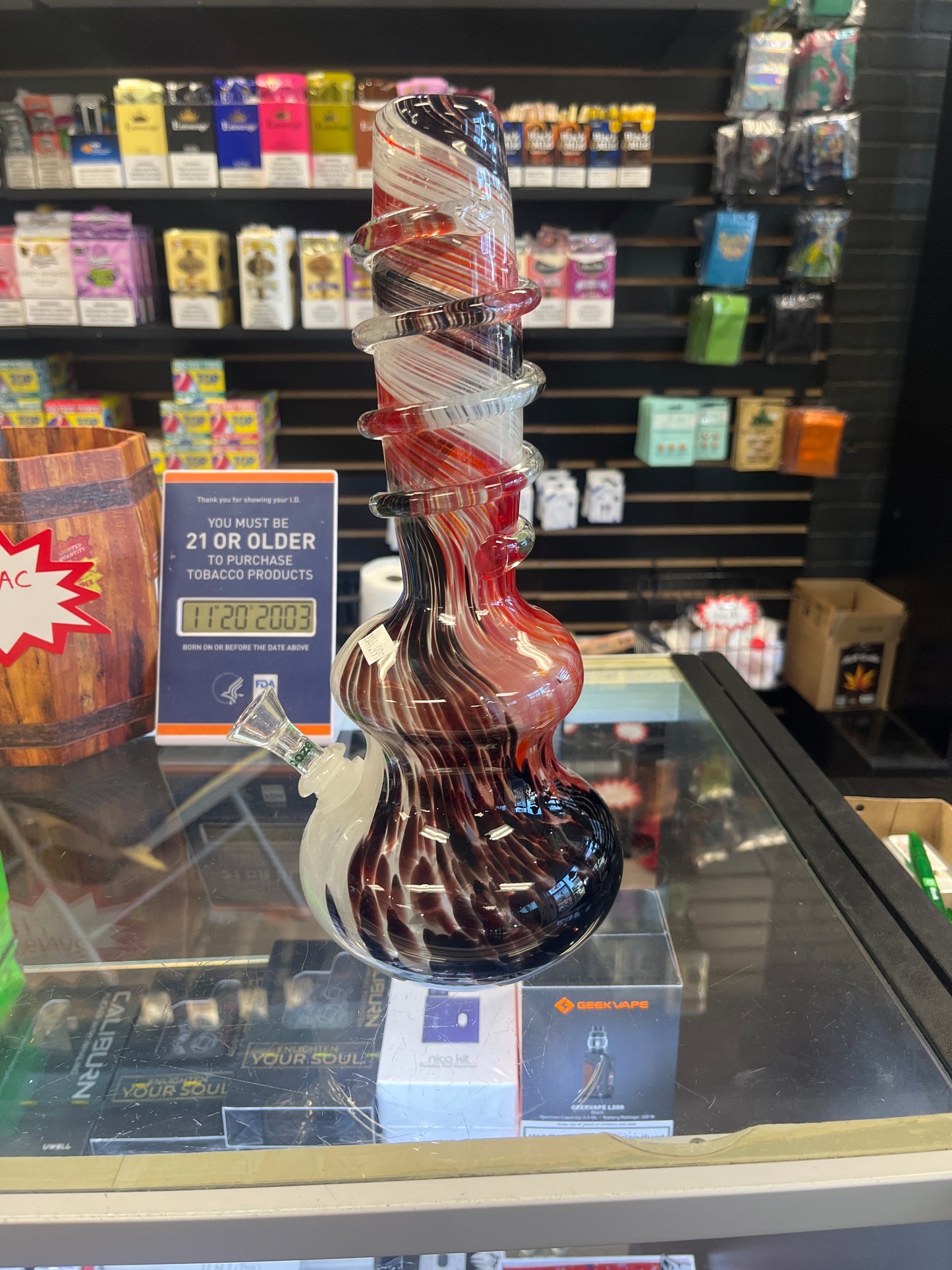 Bong with Built in Downstem- Medium