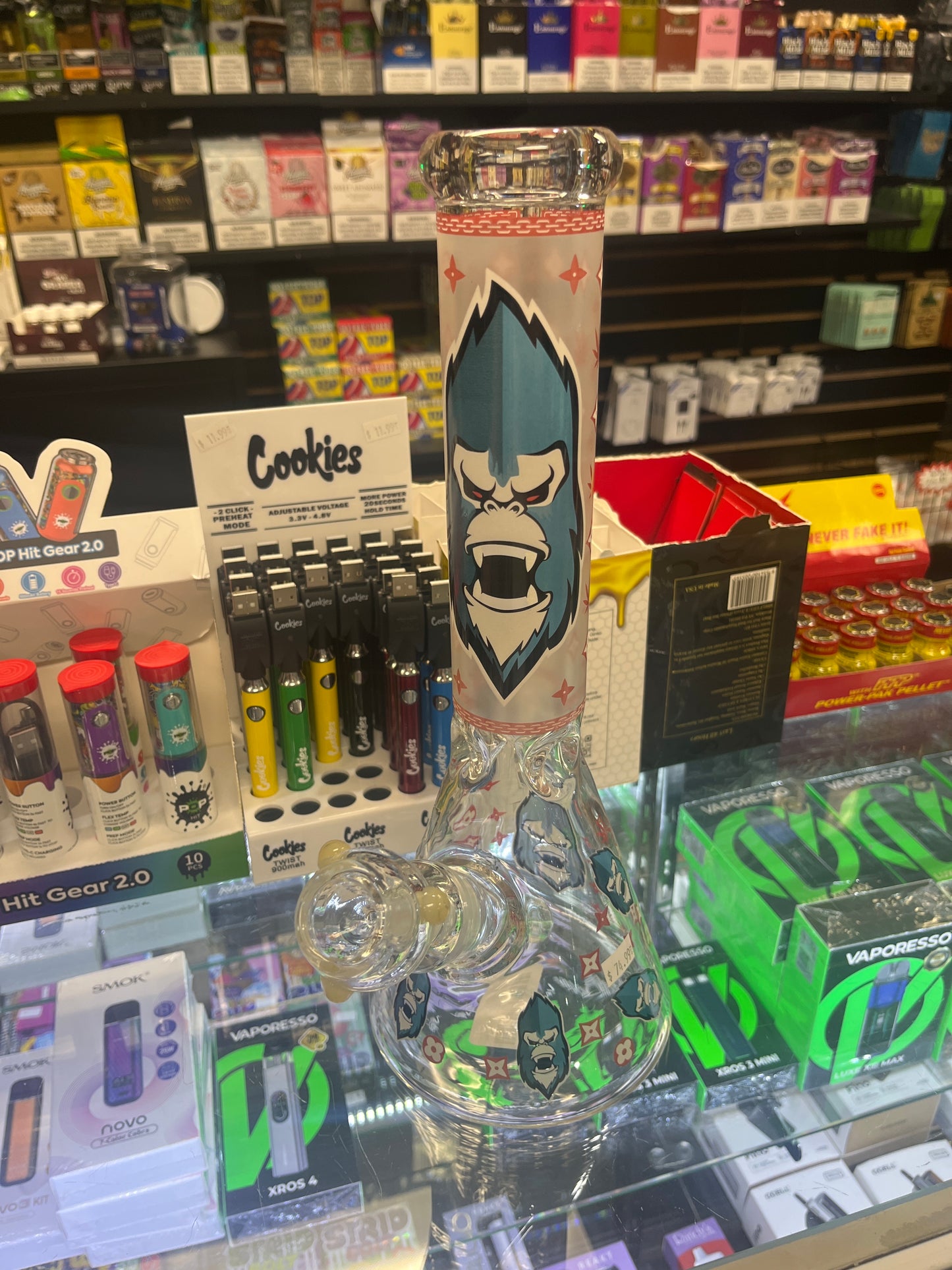 Louis Vuitton Design Glass Beaker Bong