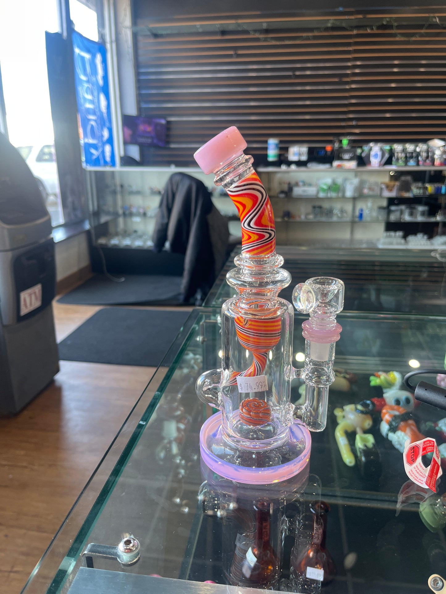 Small Swirl Perc Bong