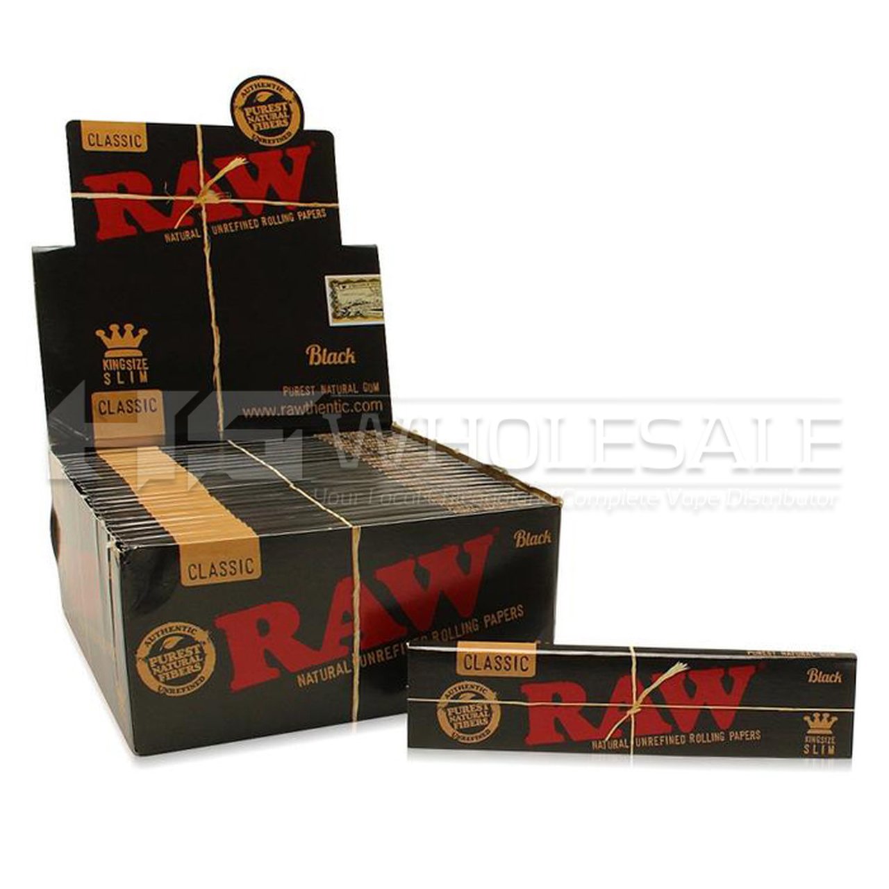Raw - Black King Size Slim Rolling Papers