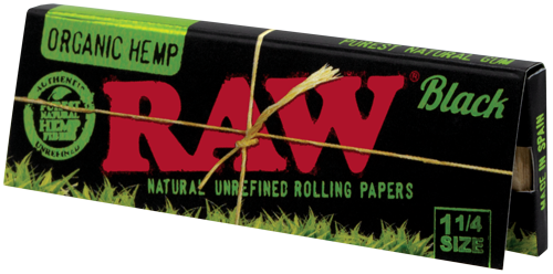 Raw Black Organic Hemp 1 1/4 Rolling Papers