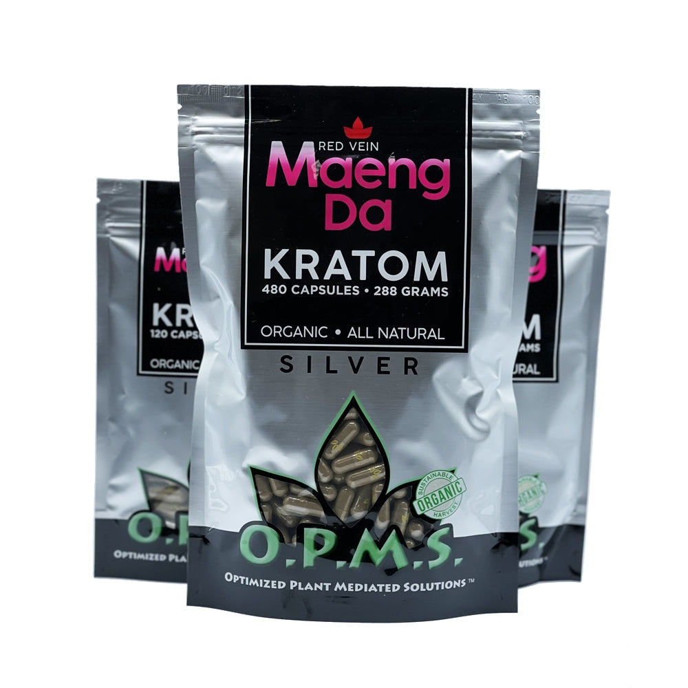 OPMS Silver Red Vein Maeng Da Capsules