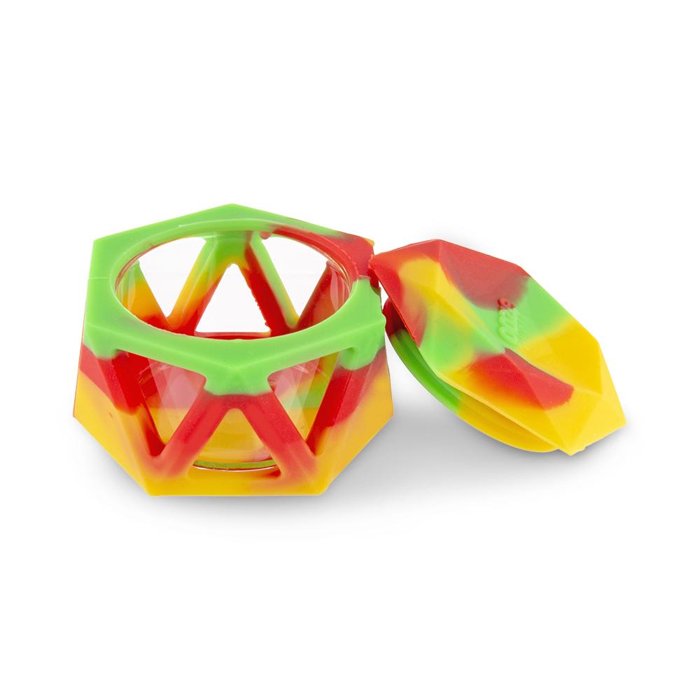 Ooze Geode Glass & Silicone Container