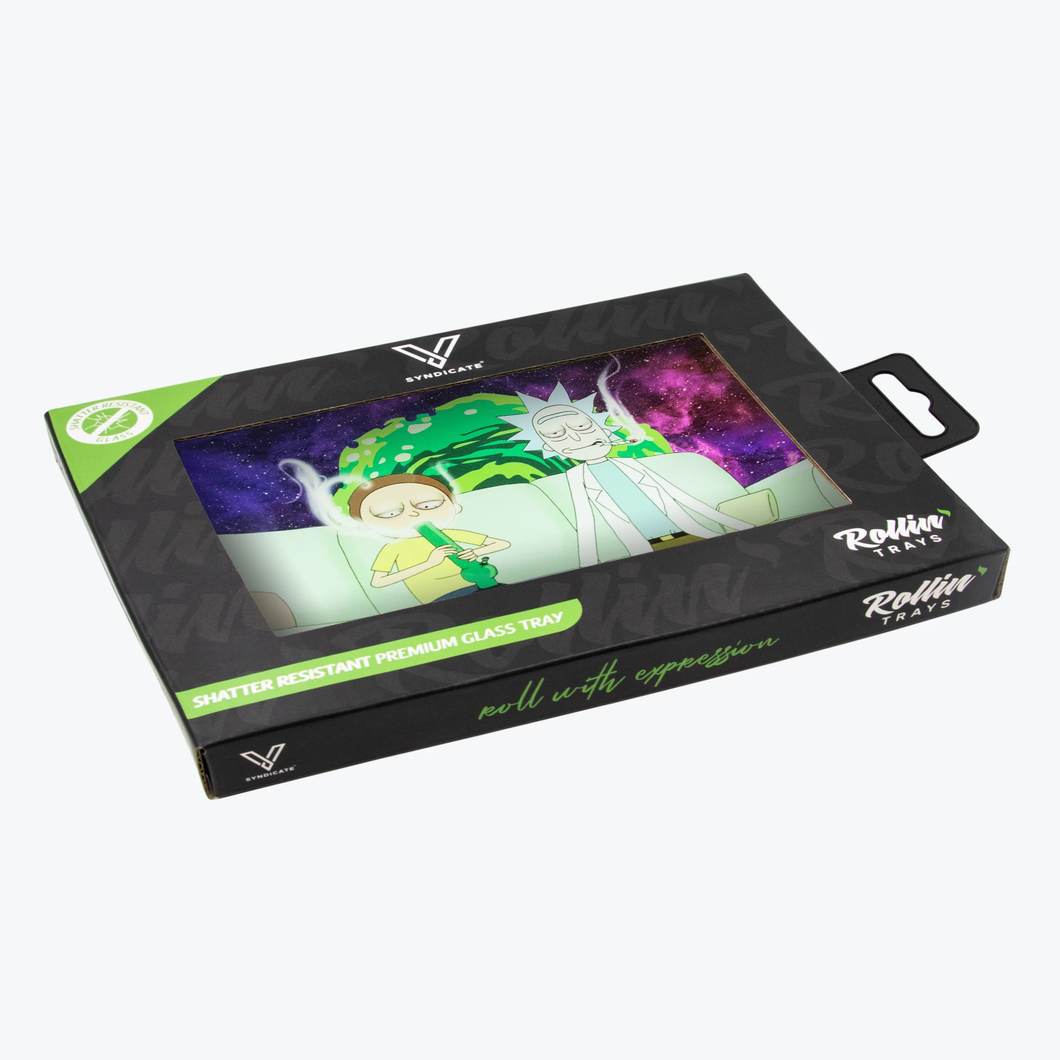 V Syndicate Glass Rolling Tray - Small