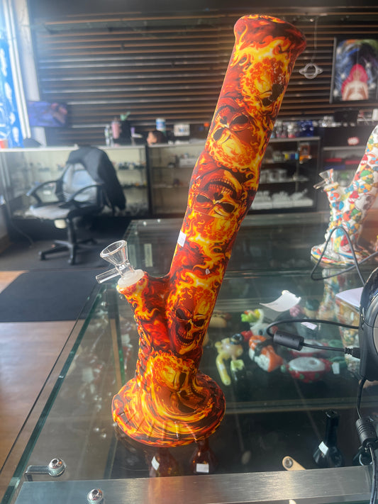 Silicone 45 Degree Straight Bong