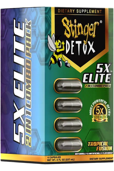 Stinger Detox 5x Elite 2 in 1 Combo Pack-Tropical Fusion