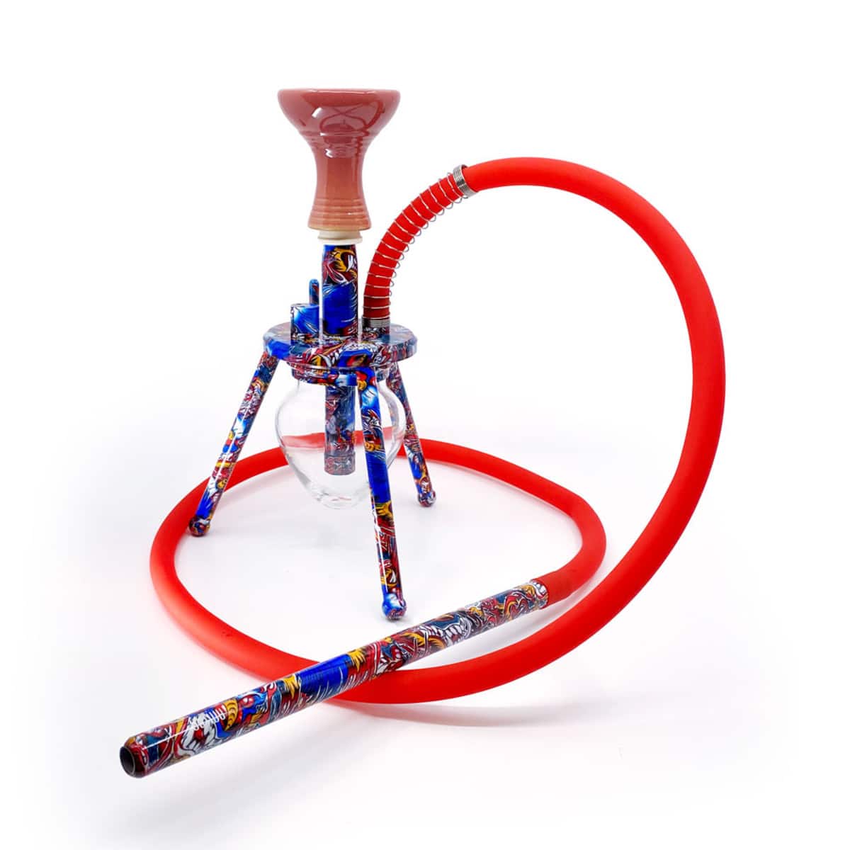 Amira Mini Spider Printed Hookah 12"