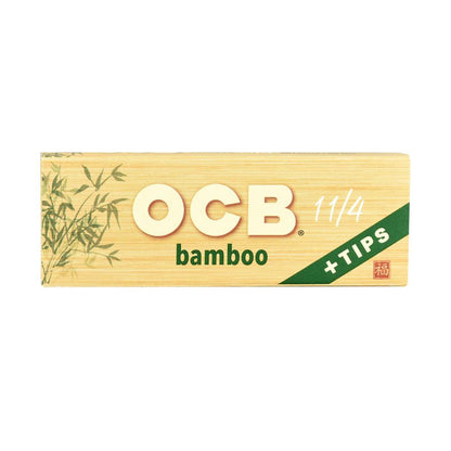 OCB Bamboo 1 1/4 Rolling Papers + Tips