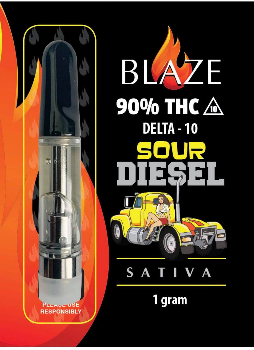 Blaze Delta 10 Cartridge 1000mg