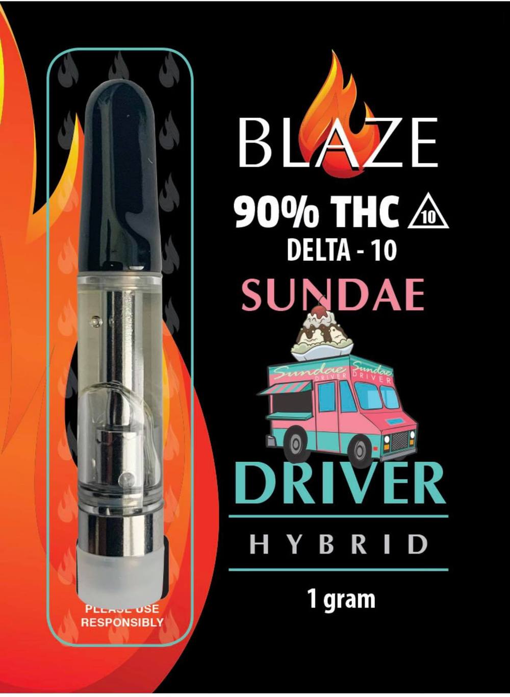 Blaze Delta 10 Cartridge 1000mg