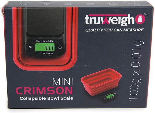 TRUWEIGH MINI CRIMSON COLLAPSIBLE BOWL 100G X 0.01G