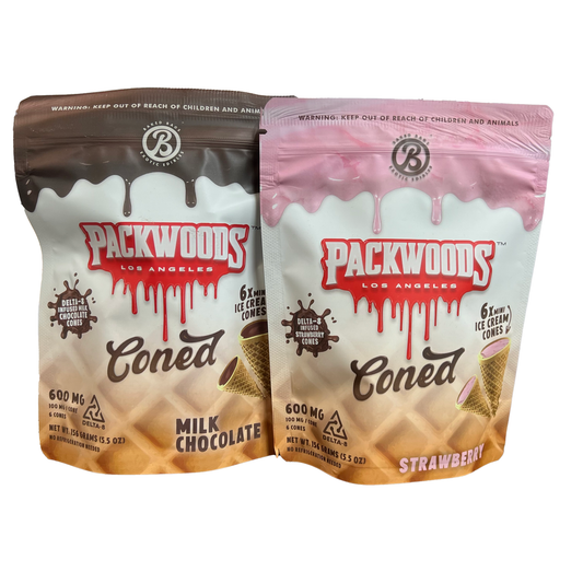 Packwoods Baked Bags 600mg Delta 8 Cones