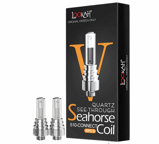 Lookah Seahorse Coil V - See-Through Quartz