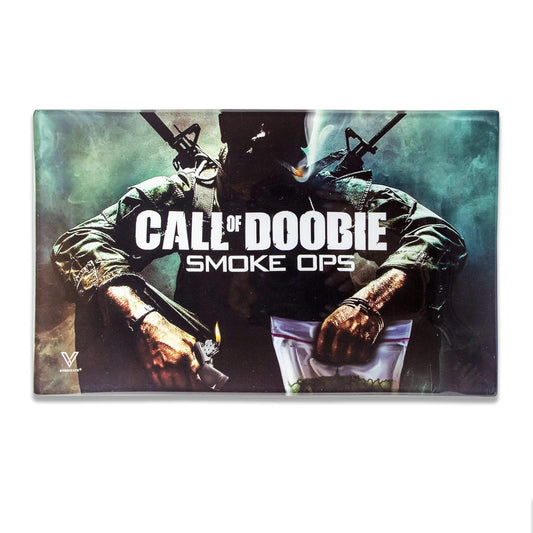 V Syndicate Glass Rolling Tray - Medium